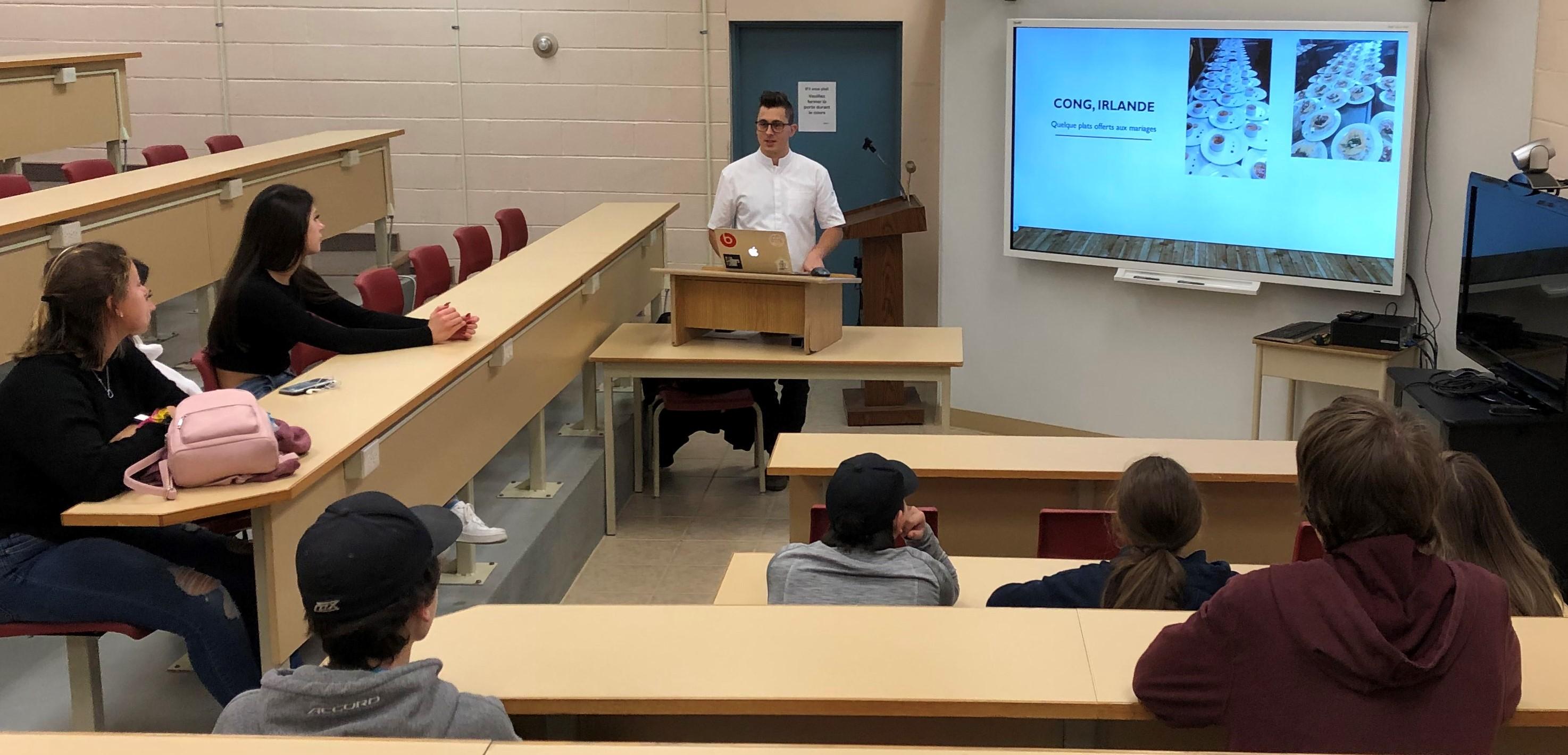 1 Journée carrières chef Shane et étudiants